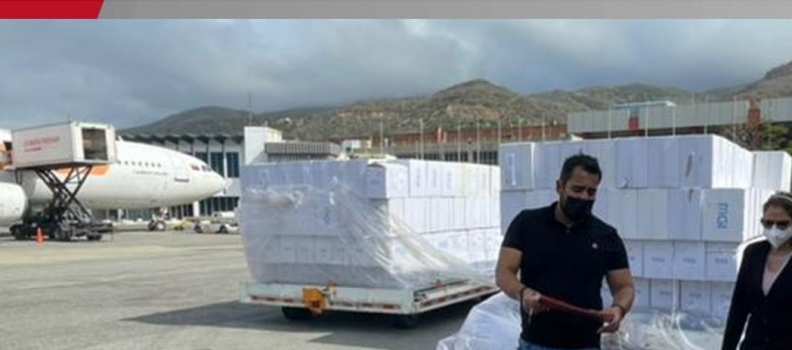 Llegaron a Venezuela 16.93 toneladas de insumos médicos provenientes de China