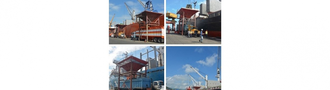 Trigo panadero, maíz blanco, harina de soya y cebada son descargados en el Puerto de Puerto Cabello