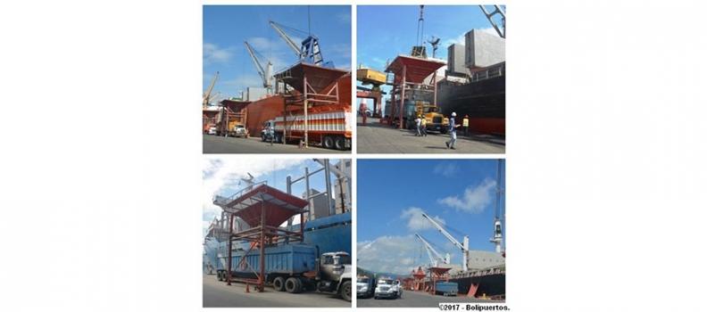 Trigo panadero, maíz blanco, harina de soya y cebada son descargados en el Puerto de Puerto Cabello