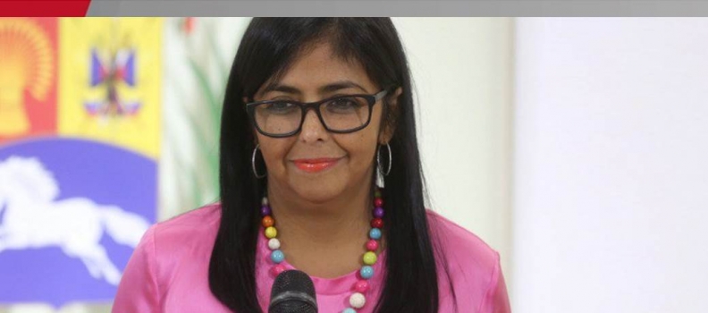 VP Delcy Rodríguez confirma anuncios de EEUU sobre “aliviar” sanciones contra Venezuela