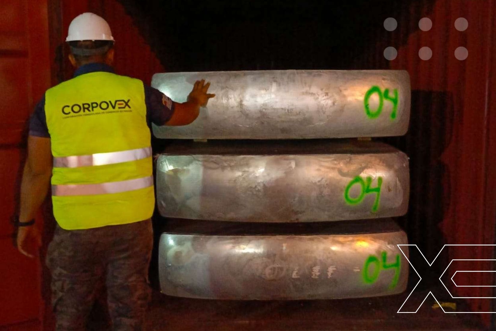 Corpovex ejecuta exportación de aluminio desde Puerto Cabello a Italia