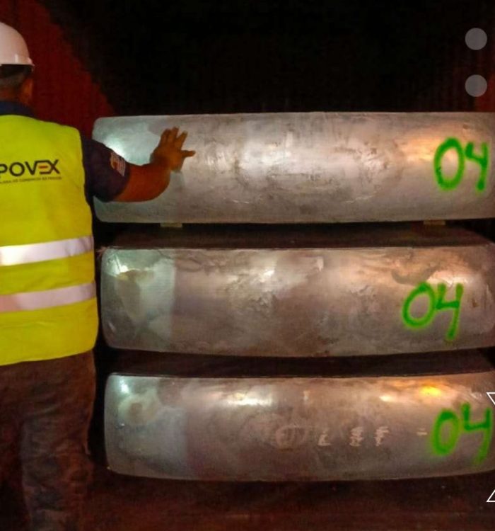 Corpovex ejecuta exportación de aluminio desde Puerto Cabello a Italia